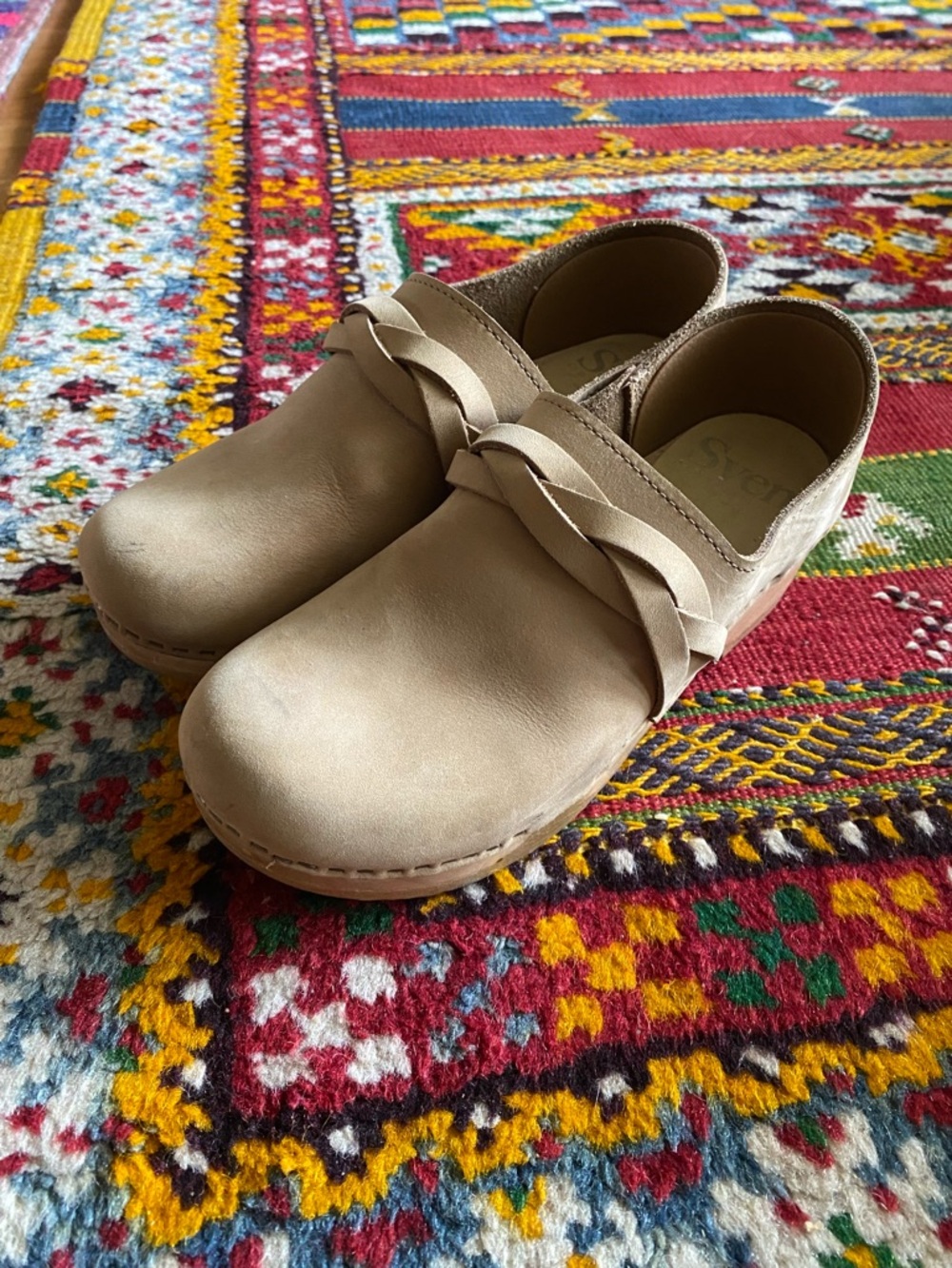 Sven Braided Suede Clogs